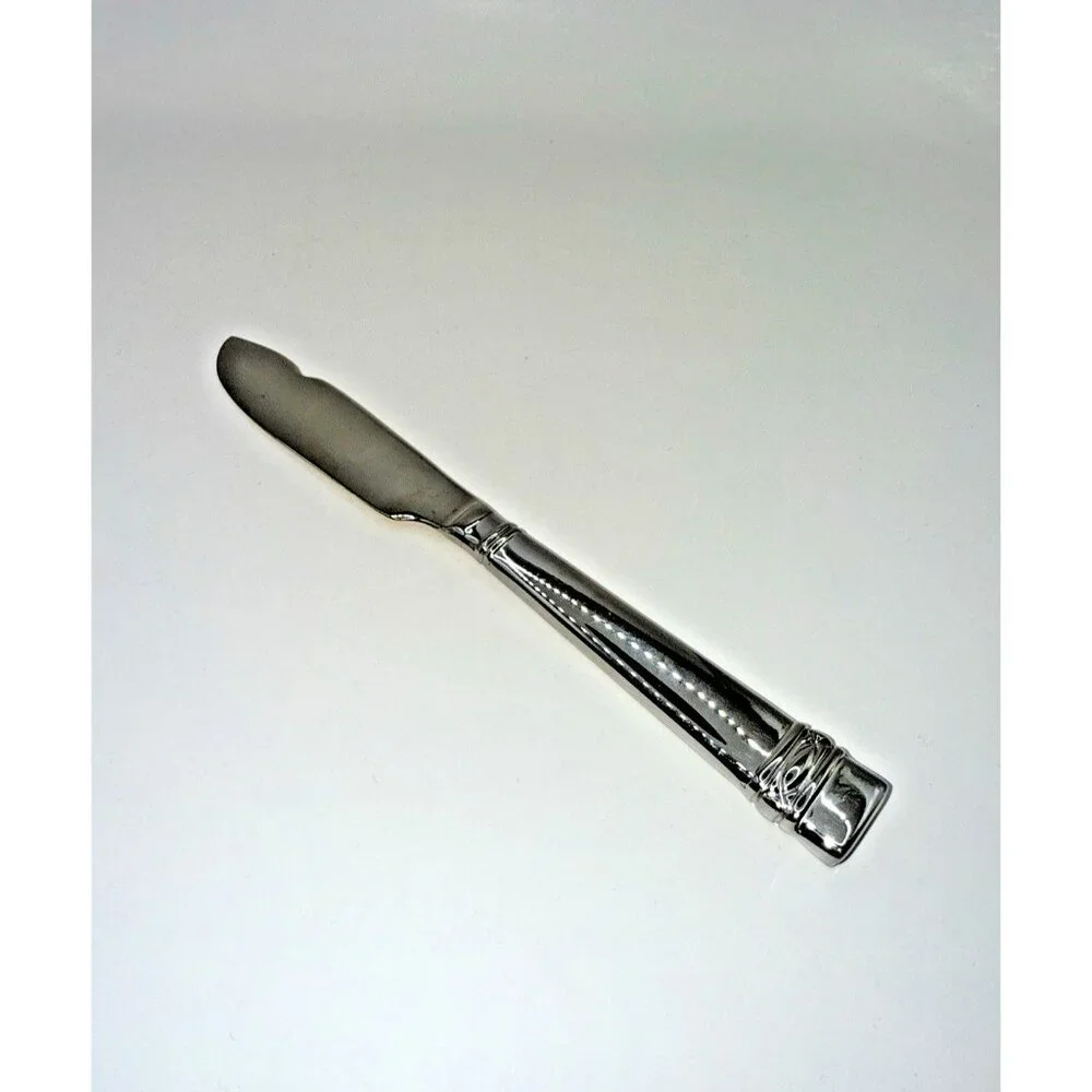Wedgwood Oberon Hollow Master Butter Knife Spreader 18/10 Glossy 7-1/8